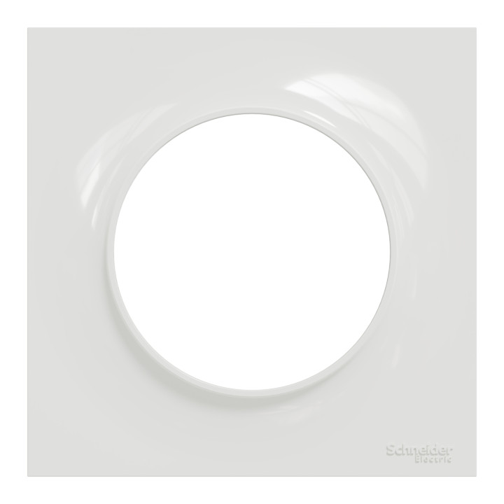 Schneider - Odace 2011 - Styl - Plaque 1 Poste - Blanc - Réf : S520702