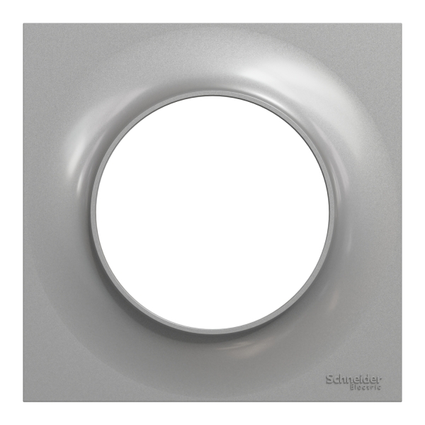 Schneider - Odace - Styl - Plaque 1 poste - Aluminium - Réf : S520702E