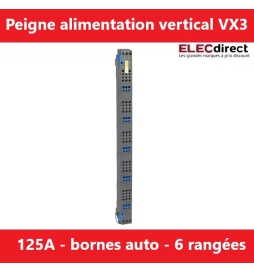 Legrand - Peignes verticaux VX³ auto - 125 A - pour coffrets 6 rangées - Réf.: 405036
