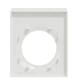 Schneider - Odace - Styl Pratic - Plaque 1 poste - support téléphone - Blanc - Réf : S520712