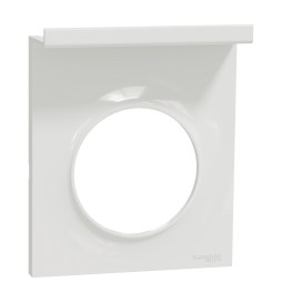 Schneider - Plaque style Odace - 1 poste - support téléphone - Blanc - Réf : S520712