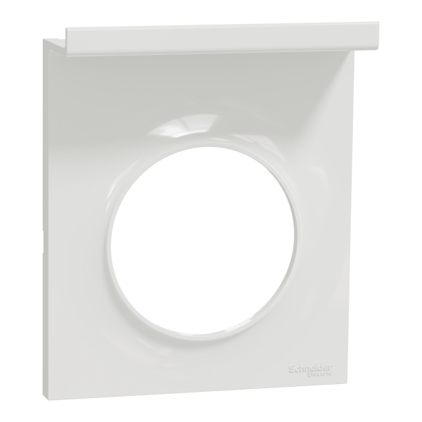 Schneider - Plaque style Odace - 1 poste - support téléphone - Blanc - Réf : S520712