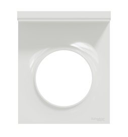 Schneider - Odace - Styl Pratic - Plaque 1 poste - support téléphone - Blanc - Réf : S520712