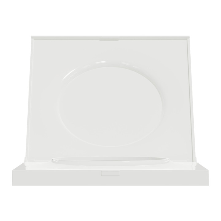 Schneider - Odace 2011 - Styl Pratic - Plaque 1 poste - Cache intégré - Blanc - Réf : S520752