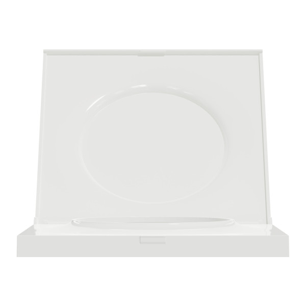 Schneider - Odace 2011 - Styl Pratic - Plaque 1 poste - Cache intégré - Blanc - Réf : S520752