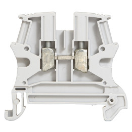 Legrand - Bloc jonction Viking 3 - À vis - Gris - Section 4mm² - 1 entrée & 1 sortie - Pas 6 mm - Réf : 037161