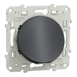 Schneider - Odace 2011 - Sortie de câble - Fixation VIS - Anthracite - Réf : S540662