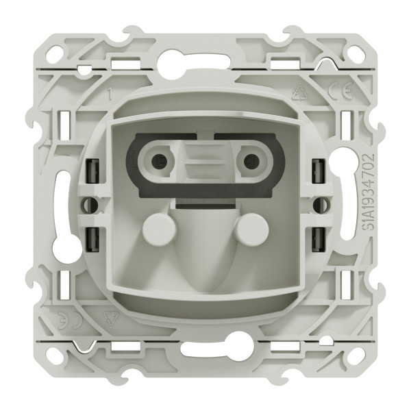 Schneider - Odace - Sortie de câble - Fixation VIS - blanc - Réf : S520662
