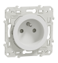 Schneider - Odace 2011 - Prise de courant - Connexion à VIS - 2P+T 16A - 250V - Blanc - Réf : S520039