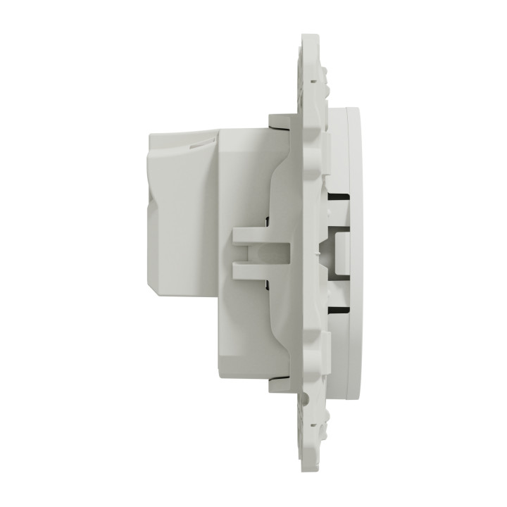 Schneider - Odace 2011 - Prise de courant - Connexion à VIS - 2P+T 16A - 250V - Blanc - Réf : S520039