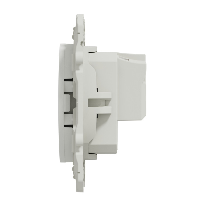 Schneider - Odace 2011 - Prise de courant - Connexion à VIS - 2P+T 16A - 250V - Blanc - Réf : S520039