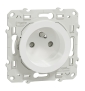 Schneider - Prise de courant Odace - Blanc - 2P+T - 16A - 250V - Bornes auto - Réf : S520059