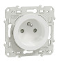 Schneider - Odace 2011 - Prise de courant - 2P+T - 16A - 250V - Bornes auto - Blanc - Réf : S520059