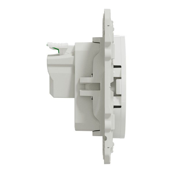 Schneider - Odace 2011 - Prise de courant - 2P+T - 16A - 250V - Bornes auto - Blanc - Réf : S520059