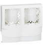 Legrand - Oteo - Cadre saillie 2 postes - Pose le long des moulures DLPlus ép. 12,5 - Composable - Blanc - Ref : 031414L