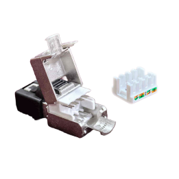 CAE - Plug RJ45 sans outil - CAT6A blindé 360° - faible encombrement - Réf : MMCPSL6AFS