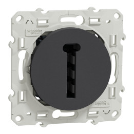Schneider - Odace - Conjoncteur en T - 8 contacts - anthracite - Réf : S540496