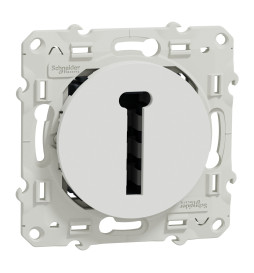 Schneider - Odace 2011- Conjoncteur en T - 8 contacts - Blanc - Réf : S520496