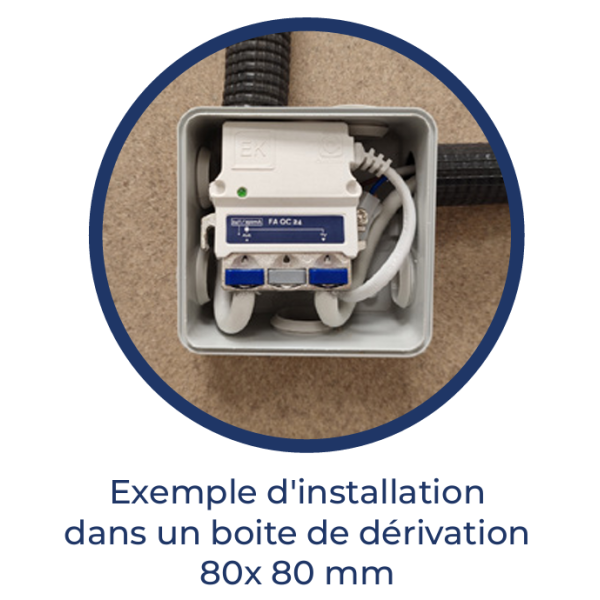 CAE - Kit antenne UHF LTE 5G avec alimentation FA QC 242 - Réf : KITEKBLUEACTIVE