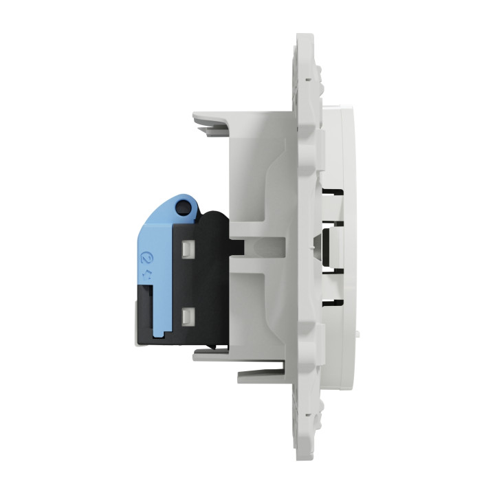 Schneider - Odace 2011 - Prise RJ45 Grade 1 - Catégorie 6 UTP - Multimédia - IDC - Blanc - Réf : S520475