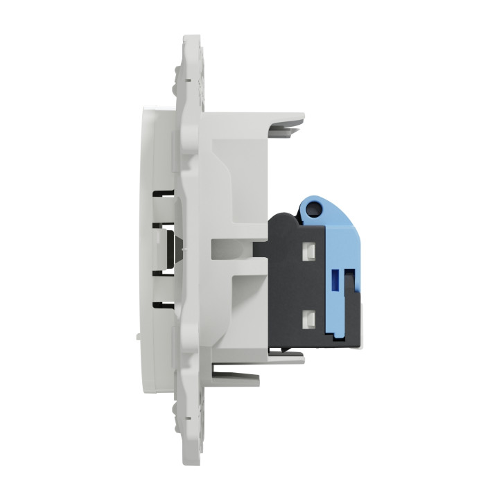 Schneider - Odace 2011 - Prise RJ45 Grade 1 - Catégorie 6 UTP - Multimédia - IDC - Blanc - Réf : S520475