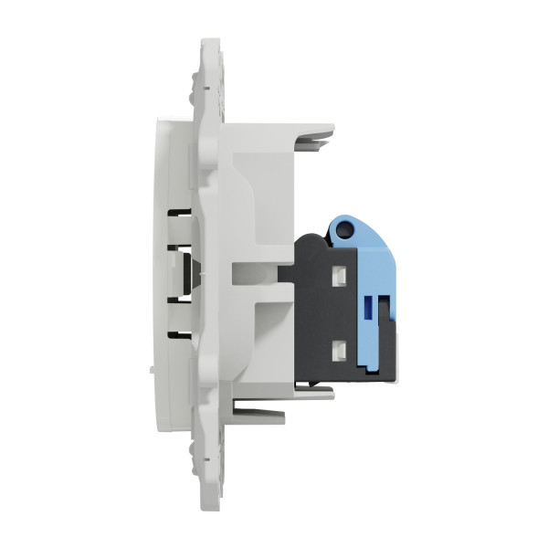 Schneider - Odace 2011 - Prise RJ45 Grade 1 - Catégorie 6 UTP - Multimédia - IDC - Blanc - Réf : S520475