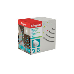 Legrand - Détecteur de mouvement PIR 360° portée 8m IP55 - Mural/plafond - Blanc - saillie - Réf : 048946