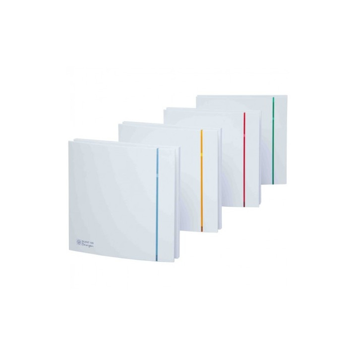 S&P Unelvent - Extracteur d'air avec temporisation et hygrostat réglable SILENT 100 CHZ DESIGN 85m³/h - Réf : 403502