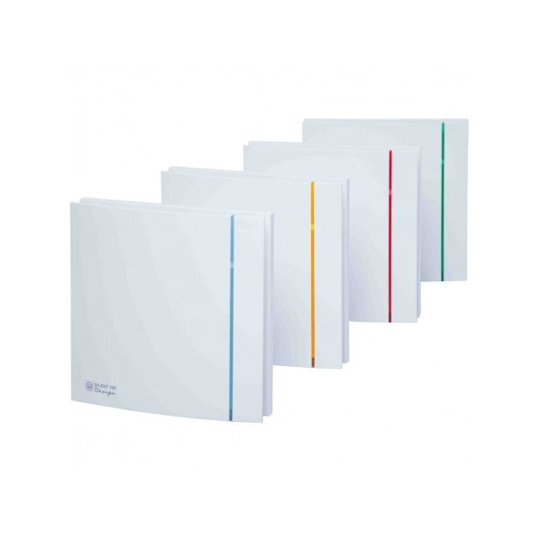S&P Unelvent - Extracteur d'air avec temporisation et hygrostat réglable SILENT 100 CHZ DESIGN 85m³/h - Réf : 403502