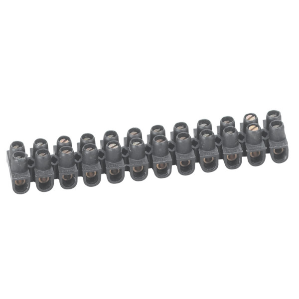 Legrand - Barrette de connexion Nylbloc - Bornier 12 pôles 6 mm2 à vis - 034213