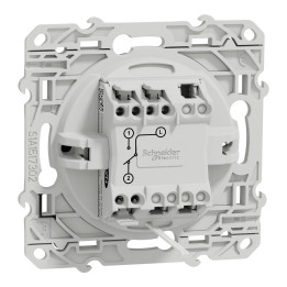 Schneider - Odace 2011 - Va-et-Vient lumineux/témoin LED orange - 10A - 250V - Anthracite - Réf : S540263
