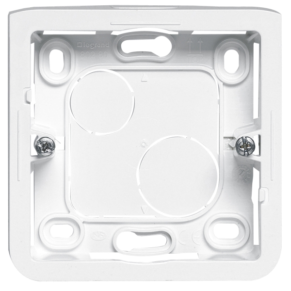 Legrand Mosaic - Cadre saillie 1 poste - prof 30 - 2 modules - Réf : 080280