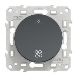 Schneider - Odace 2011 - Interrupteur VMC 2 positions - Anthracite - Réf : S540233