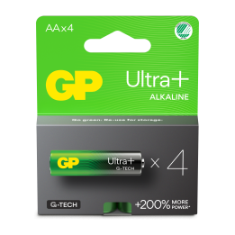 GPBM - 4 Piles GP Ultra Plus Alcaline - LR6 - AA - 1,5V - Réf : GP151422