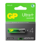 GPBM - 4 Piles GP Ultra Plus Alcaline - LR6 - AA - 1,5V - Réf : GP151422