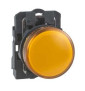 Schneider - Harmony XB5 - Voyant Orange rond Ø22 - IP66 - LED intégrée - 240 V  - Réf : XB5AVM5