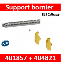 Legrand - Support de borniers - vide - 50 trous - pr coffrets Plexo³ 18 modules et XL³ 125 + borniers - 404821+401857