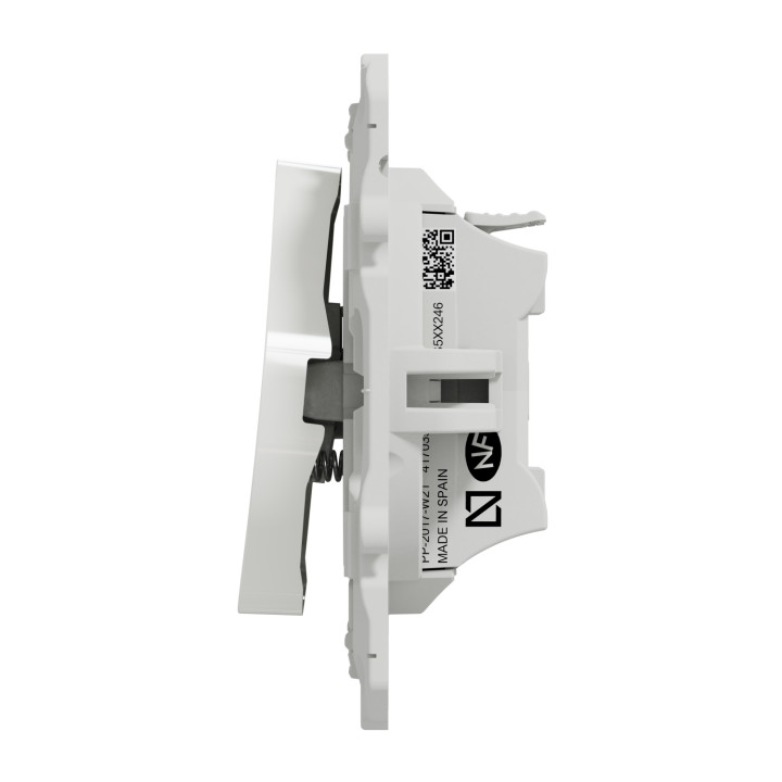 Schneider - Odace 2011 - Poussoir avec symbole carillon - Blanc - Réf : S520246