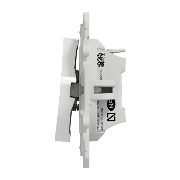 Schneider - Odace 2011 - Poussoir avec symbole carillon - Blanc - Réf : S520246