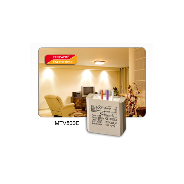 Yokis - Télévariateur numérique Encastré - 500W - Réf : MTV500E