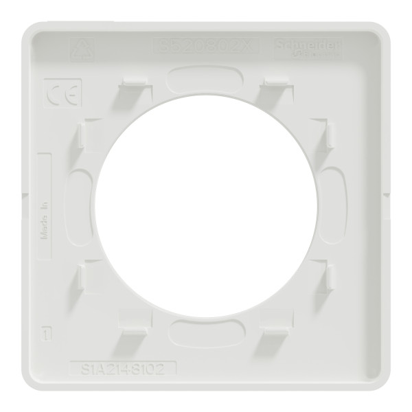 Schneider - Odace 2011 - Touch - LOT de 40 Plaques 1 poste - Blanc - Ref. : S520802x40