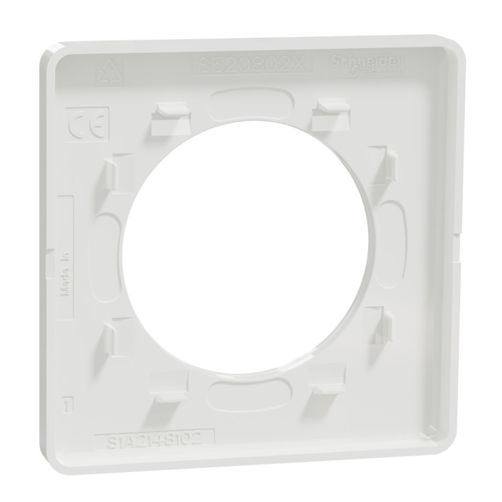 Schneider - Odace 2011 - Touch - LOT de 40 Plaques 1 poste - Blanc - Ref. : S520802x40