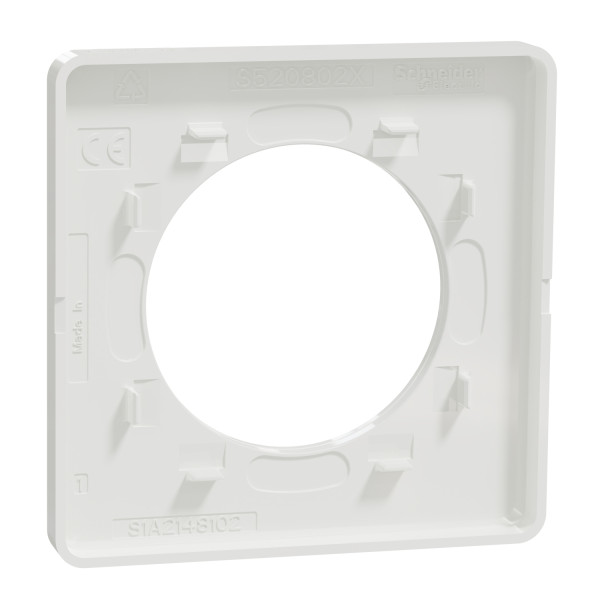 Schneider - Odace 2011 - Touch - LOT de 40 Plaques 1 poste - Blanc - Ref. : S520802x40
