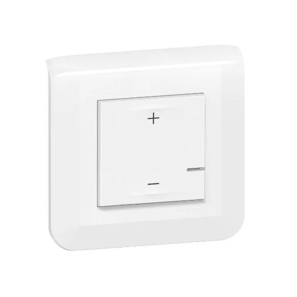 Legrand - Mosaic - Interrupteur variateur universel 2 fils sans neutre - Complet - Blanc - Réf : 078407A+277802L+080251
