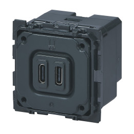 Legrand - Céliane - Mécanisme Double Prise USB - type C - 3A - 15W - Réf : 067466