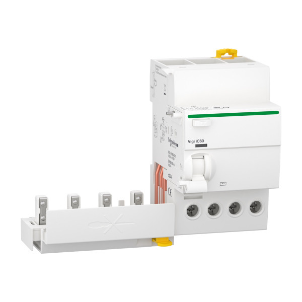 Schneider - Acti9 - iC60 - Bloc dif Vigi - 4P - 25A - 300mA - type AC - 400V - Réf : A9Q14425