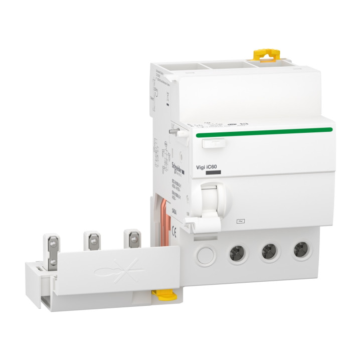Schneider - Acti9 - iC60 - Bloc diff Vigi - 3P - 40A - 30mA - 400v -  type AC - Réf : A9Q11340