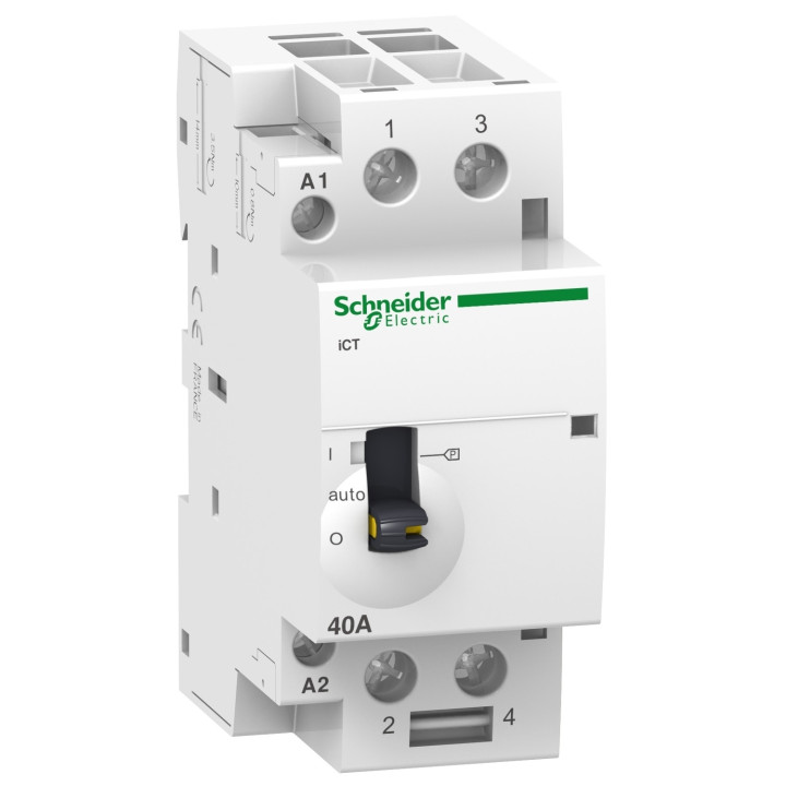 Schneider - Acti9 - Contacteur iCT - 40A - 2NO - 230/240V - 50Hz - Réf : A9C21842