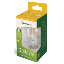 Spectrum - Ampoule LED E27 GLS 8,5W COG - Angle 300° - 4000K - 1200lm - Réf : WOJ+14596