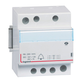 Legrand - Transformateur pour sonnerie - 230V /12V -  24V - 24VA - Réf : 413093